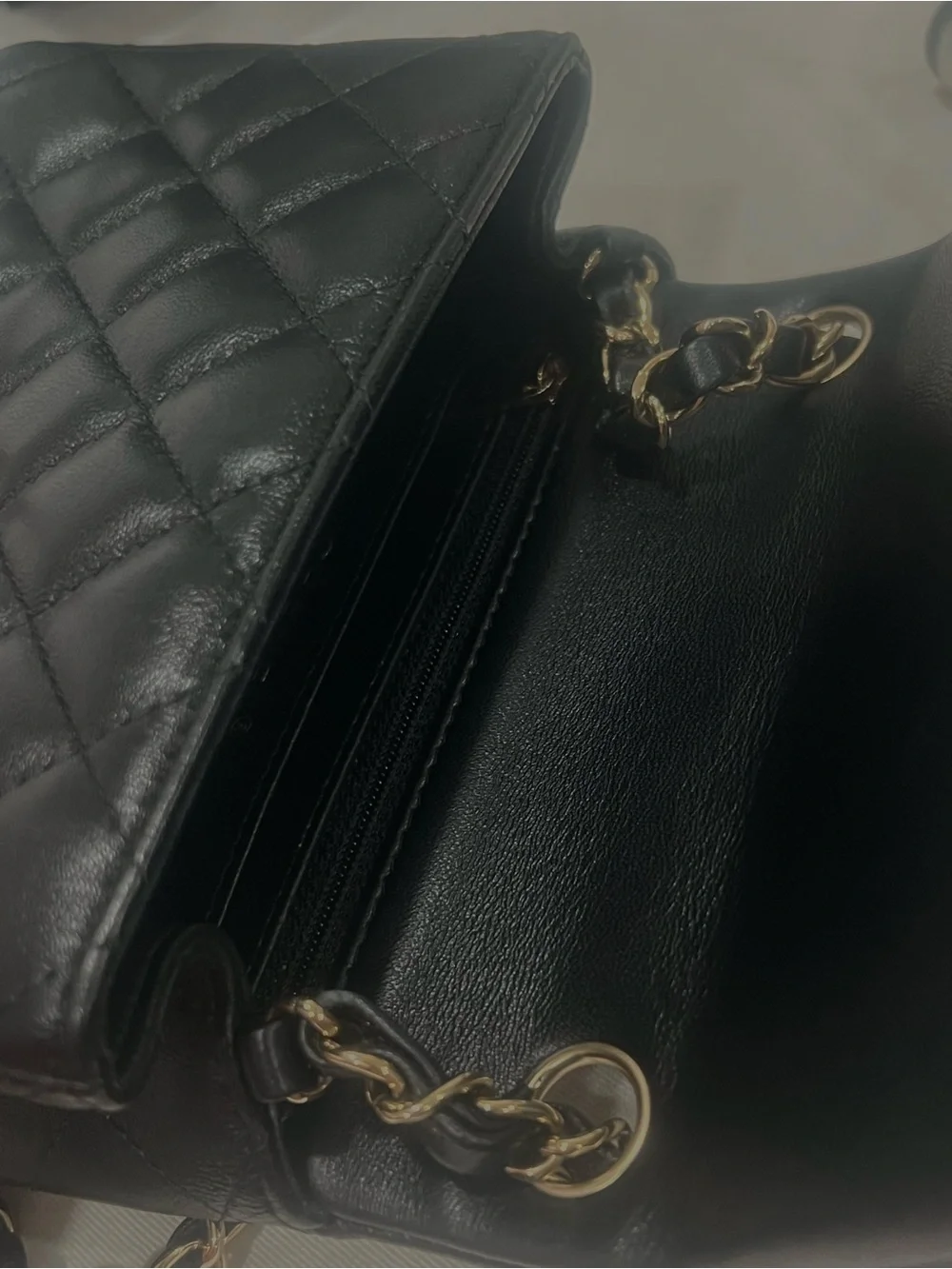 Chanel Classic Square Mini Rectangular Flap Black GHW
